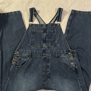 Free people size extra large denim overalls
